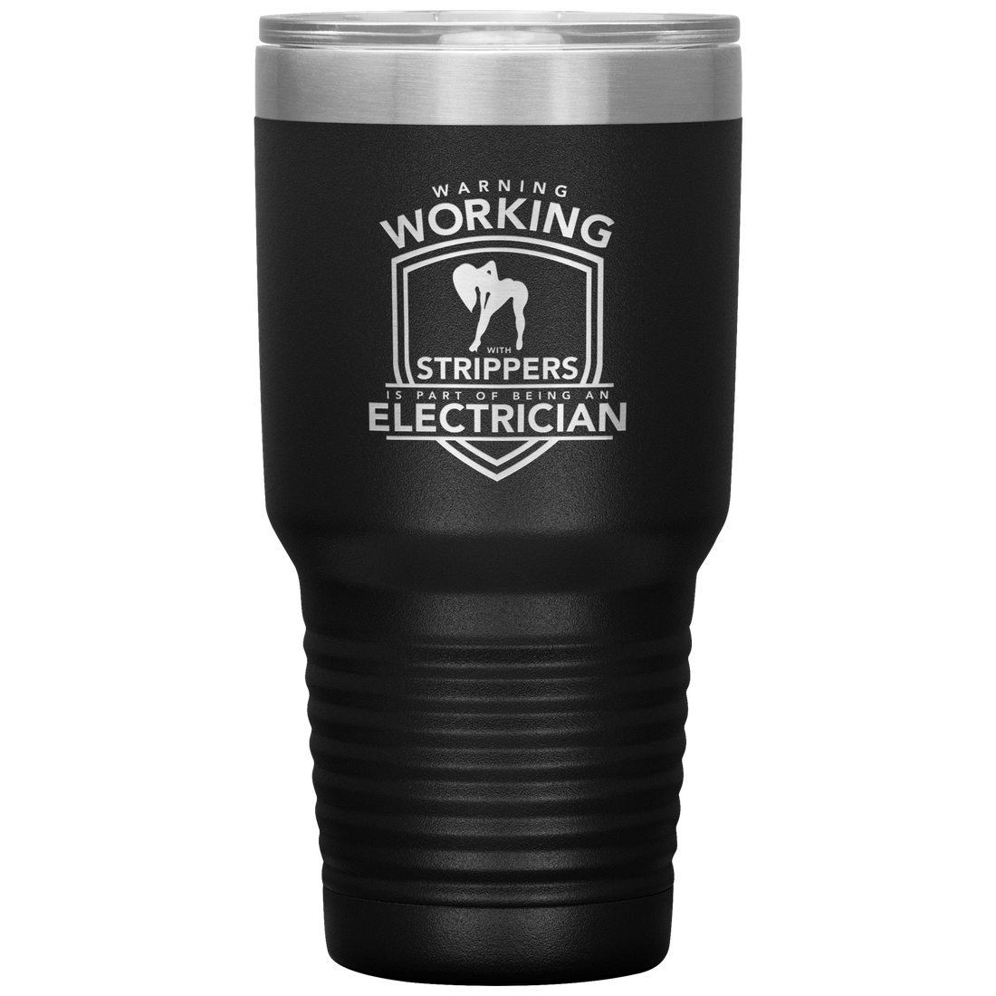 Electrician - Warning Working with Strippers Tumbler