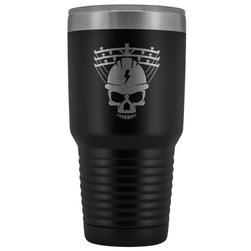 Lineman Skull 30 oz Tumbler