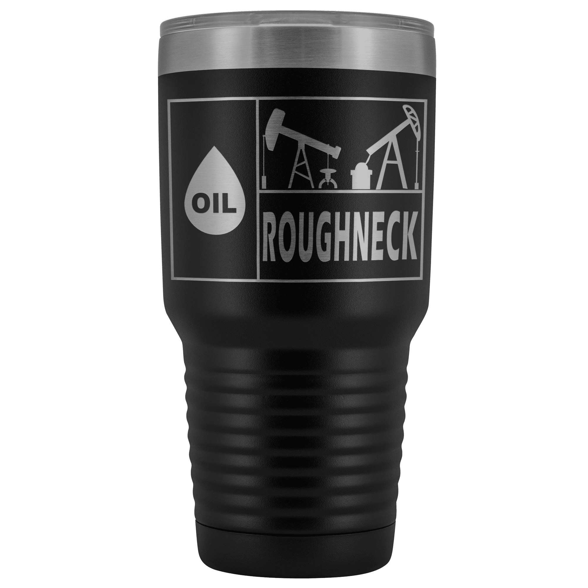 Texas Roughneck Oil Rig Tumbler