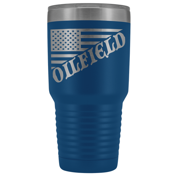 American Oilfield Diagonal Flag  30 oz Tumbler