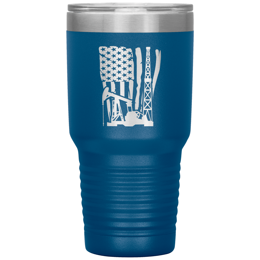American Oilfield Pumpjack 30oz Tumbler Vertical