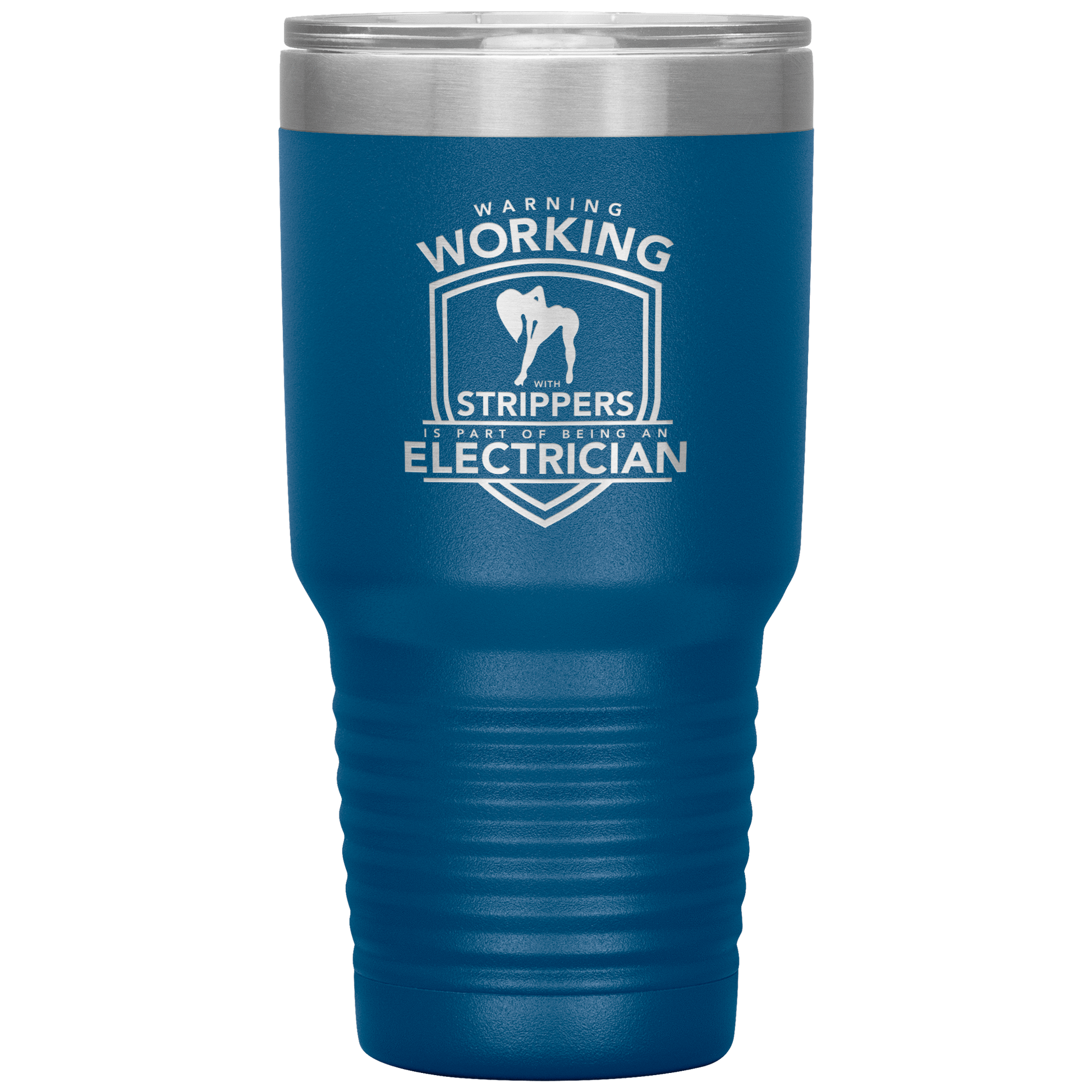 Electrician - Warning Working with Strippers Tumbler