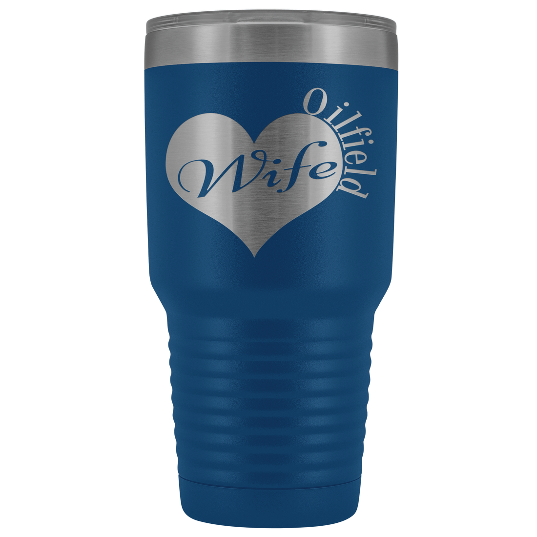 Oilfield Wife Heart - Tumbler 30oz