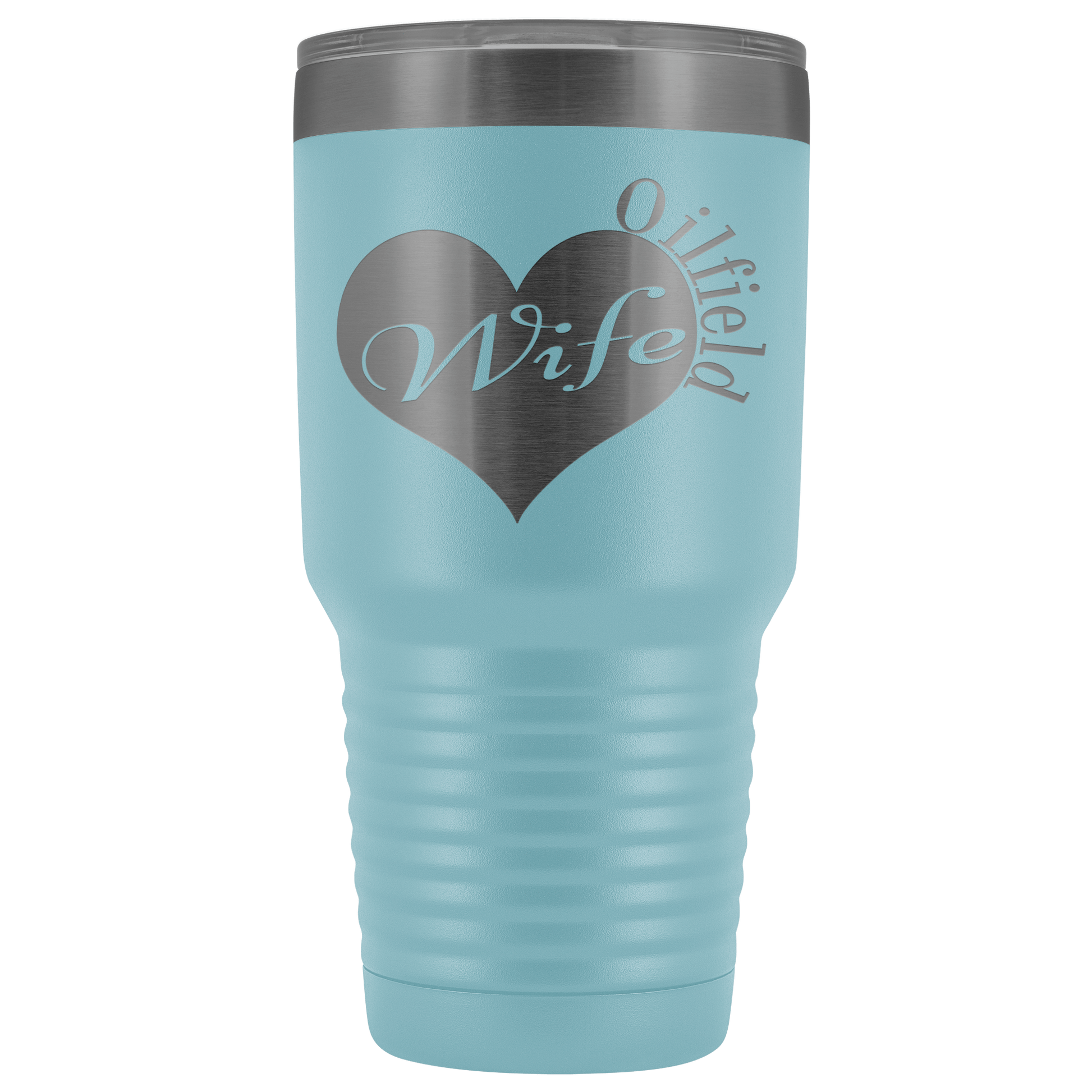 Oilfield Wife Heart - Tumbler 30oz