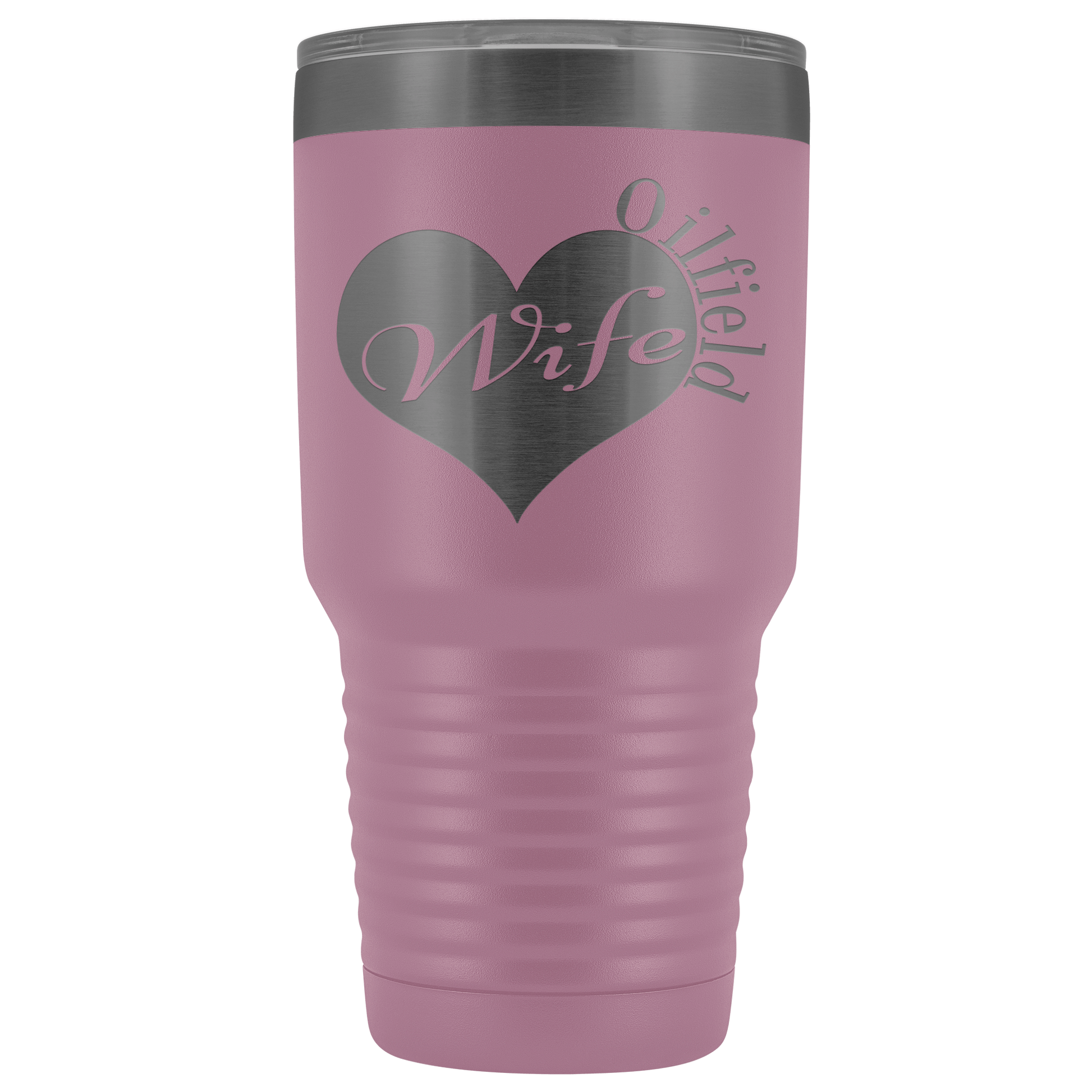 Oilfield Wife Heart - Tumbler 30oz