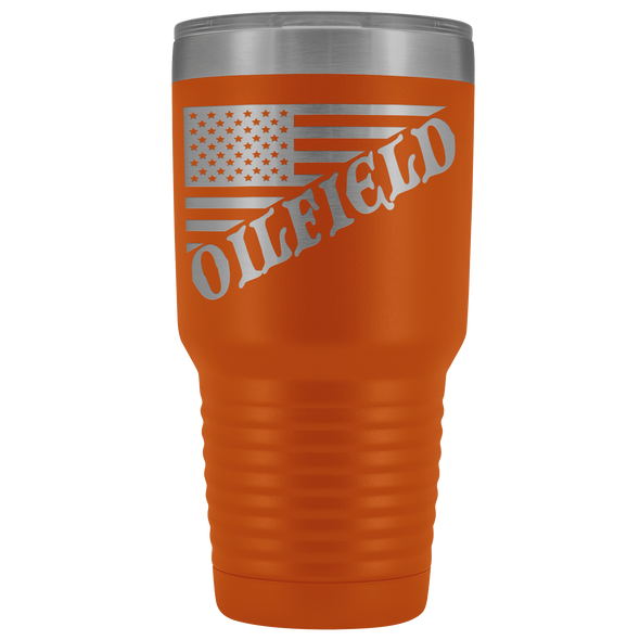 American Oilfield Diagonal Flag  30 oz Tumbler