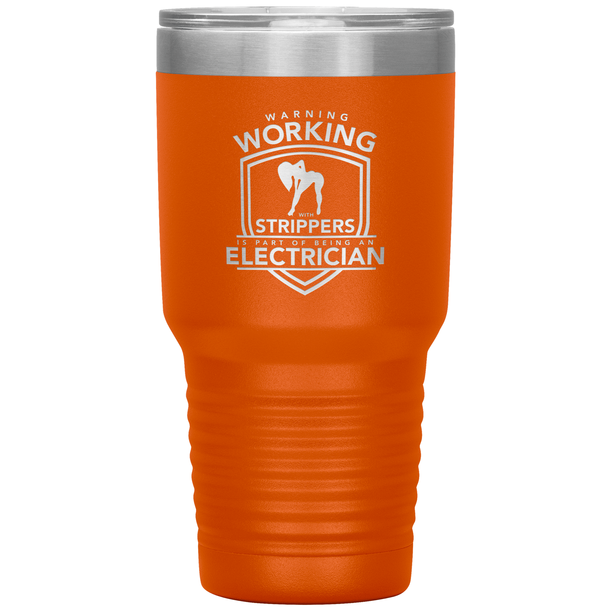 Electrician - Warning Working with Strippers Tumbler