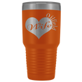Oilfield Wife Heart - Tumbler 30oz