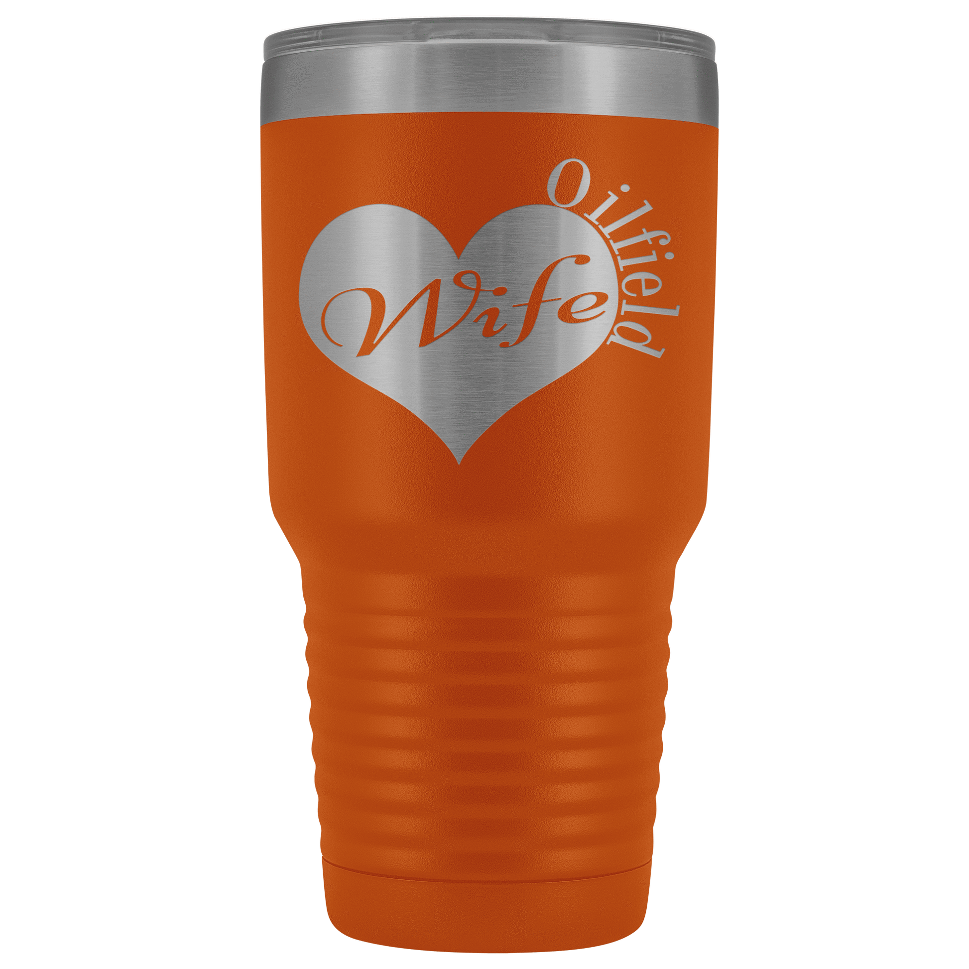 Oilfield Wife Heart - Tumbler 30oz