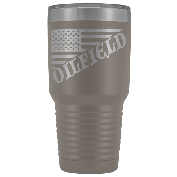 American Oilfield Diagonal Flag  30 oz Tumbler