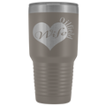 Oilfield Wife Heart - Tumbler 30oz