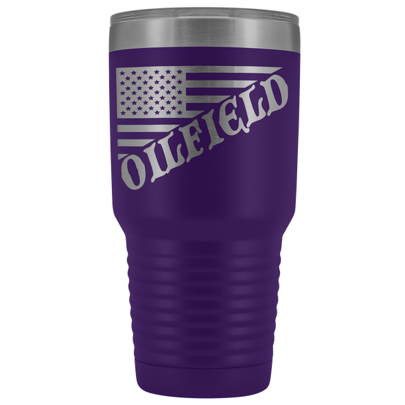 American Oilfield Diagonal Flag  30 oz Tumbler