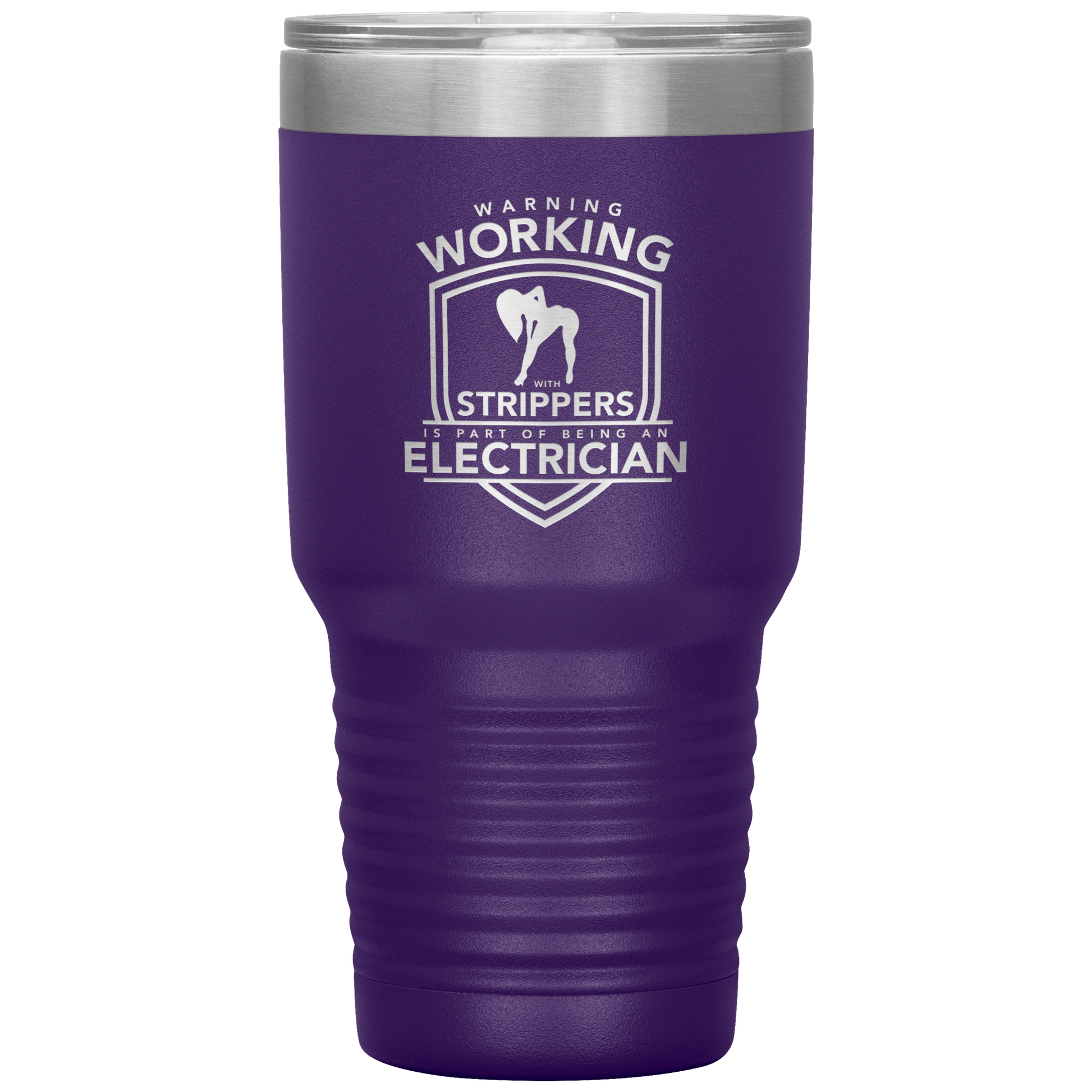 Electrician - Warning Working with Strippers Tumbler