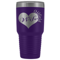 Oilfield Wife Heart - Tumbler 30oz