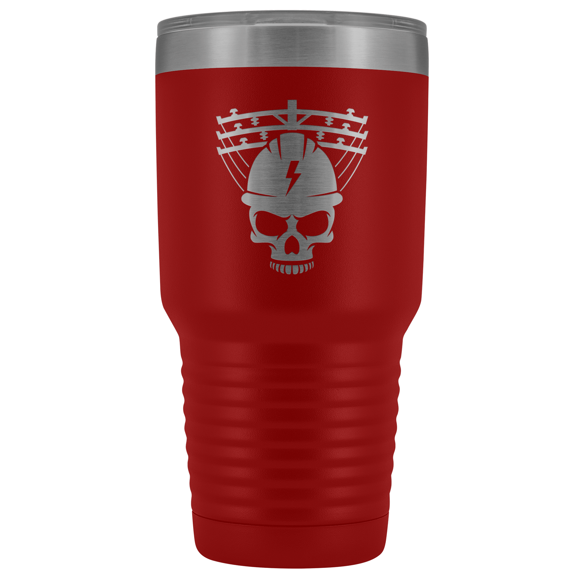 Lineman Skull 30 oz Tumbler