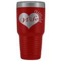 Oilfield Wife Heart - Tumbler 30oz
