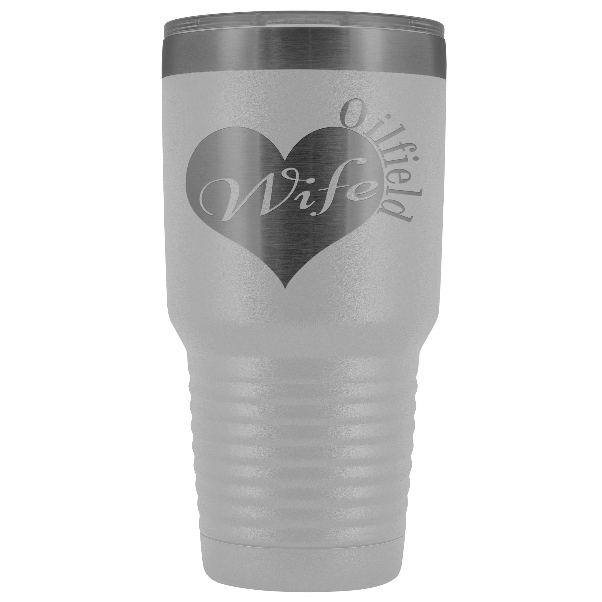 Oilfield Wife Heart - Tumbler 30oz