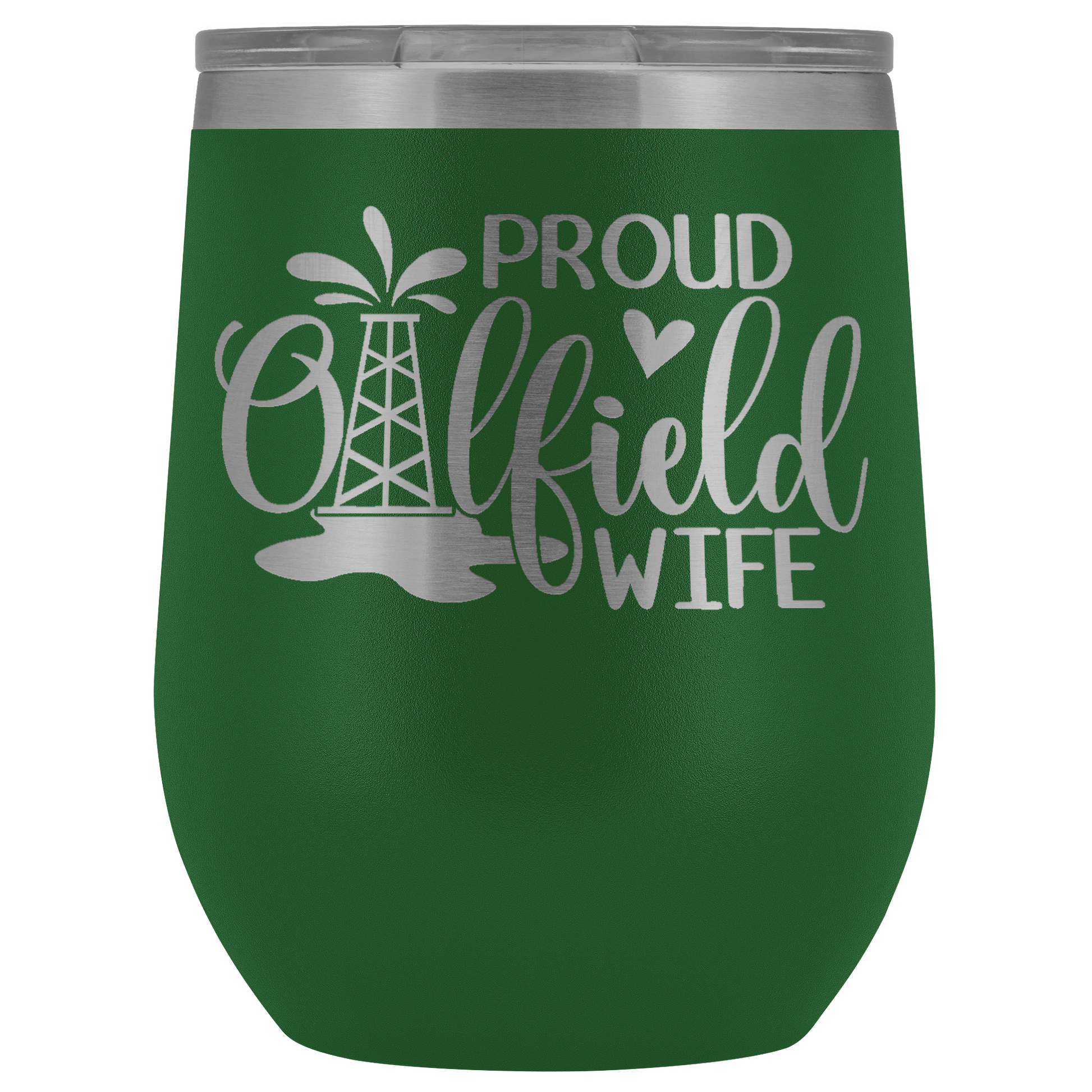 Proud Oilfield Wife Wine Tumbler
